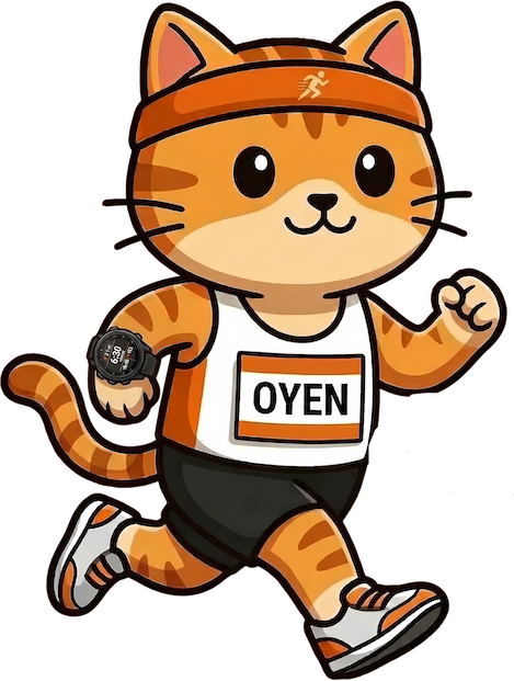 Purrstride mascot running